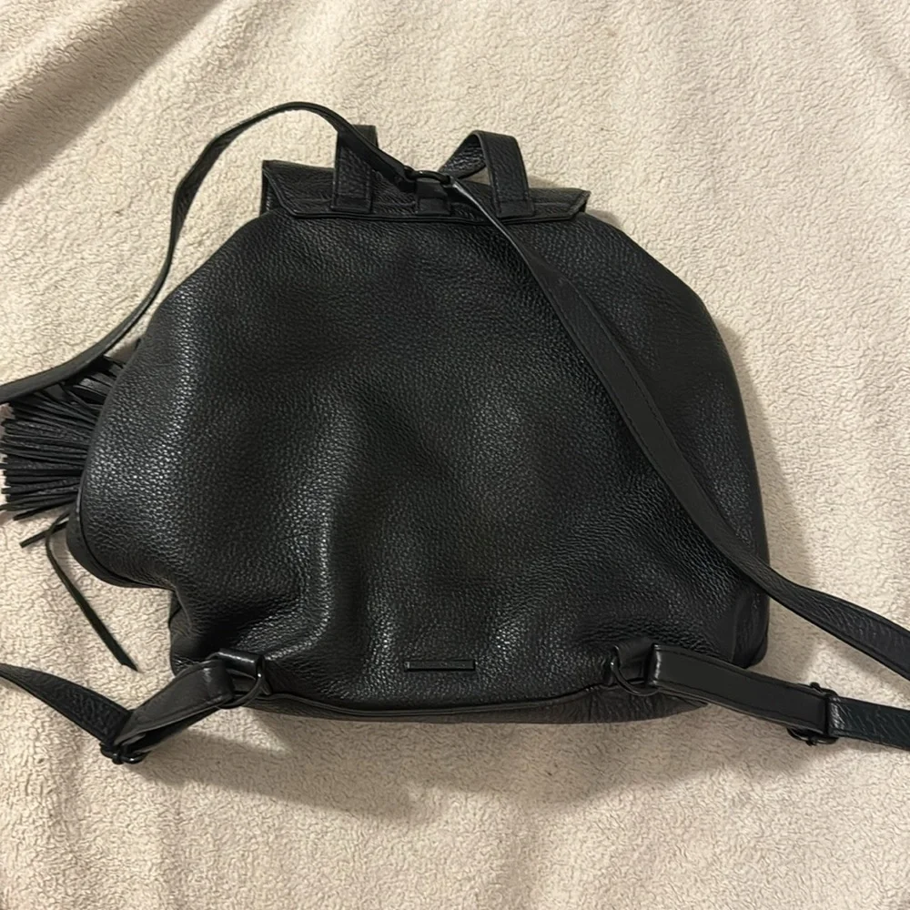 Women’s Rebecca Minkoff Black Leather Backpack Bag